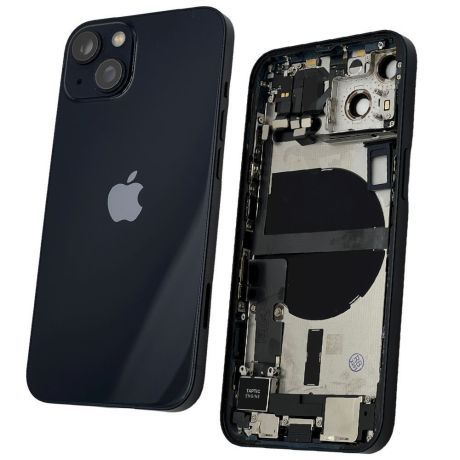 Back Housing With Parts | Original Pull / Reclaimed | iPhone 13 | Black | Reclaimed (Grade C) 