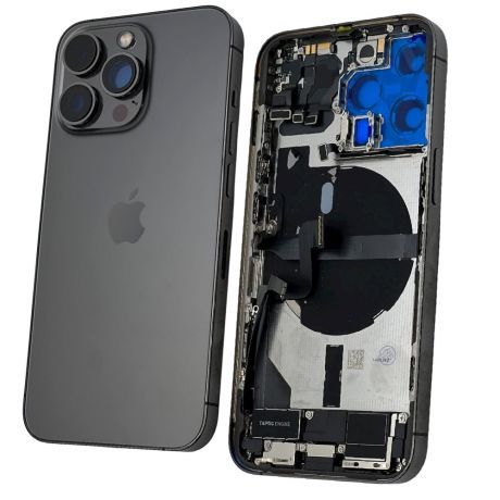 Back Housing With Parts | Original Pull / Reclaimed | iPhone 13 Pro | Grey | Reclaimed (Grade B) 