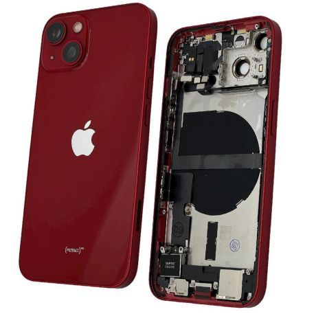 Back Housing With Parts | Original Pull / Reclaimed | iPhone 13 | Red | Reclaimed (Grade C) 