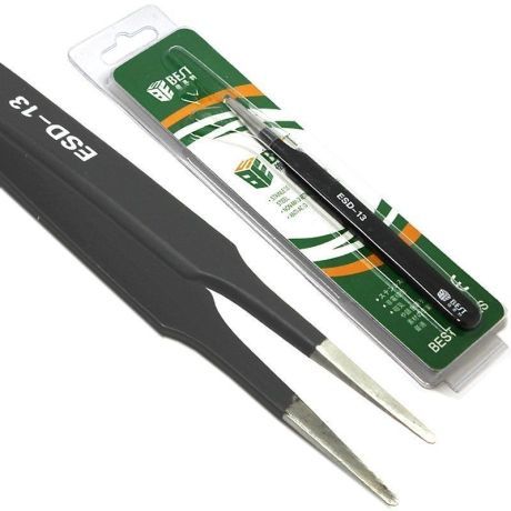 Anti Static Bst Esd-13 Precision Tweezers 118Mm Length 30Mm Tip