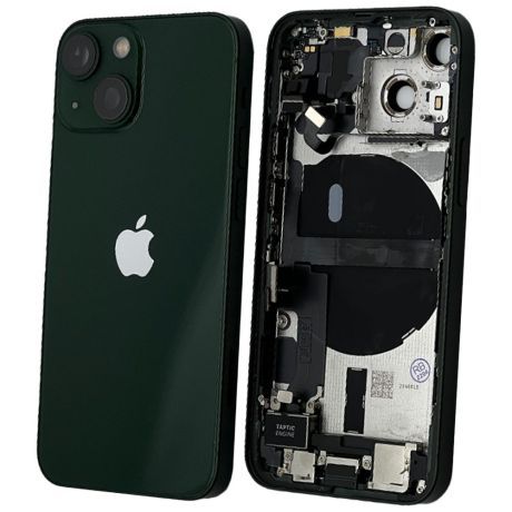 Back Housing With Parts | Original Pull / Reclaimed | iPhone 13 Mini | Green | Reclaimed (Grade B) 