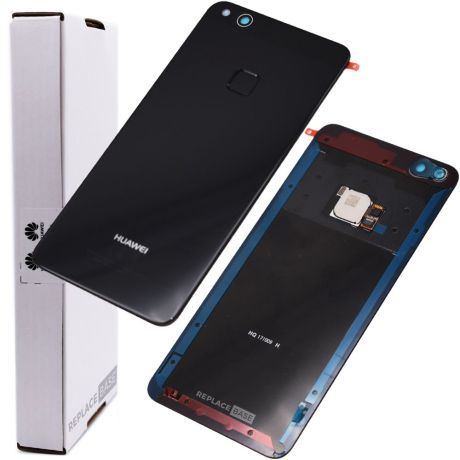 Genuine Huawei P10 Lite | Replacement Battery Cover / Rear Panel With Camera Lens | Midnight Black | Service Pack | 02351FXB