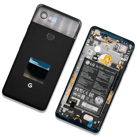 Google Pixel 2 Xl Rear Housing W/ Battery & Components Just Black