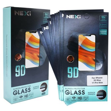 (10 Pack) NEXi 9D Tempered Glass Screen Protector 0.3mm | For iPhone XS Max / 11 Pro Max